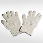 Guantes tejidos terrycloth.