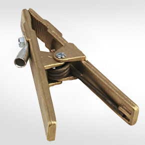 Pinza porta Masa marca HB de bronce fundido de 500 AMP.