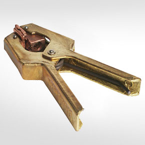 Pinza Porta electrodo para soldadura electrica marca Helictor de 600 Amp.