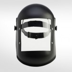 Protector Facial Poliamida c/visor de policarbonato - Arnés con cremallera